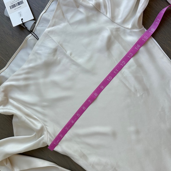 Reformation CIANA Satin Long Sleeve Maxi Dress Wedding Bridal FIOR DI LATTE Sz 2 - Picture 13 of 15